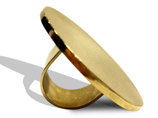 Bague satinée