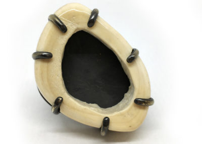 Bague laiton et os
