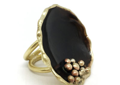Bague laiton et patine