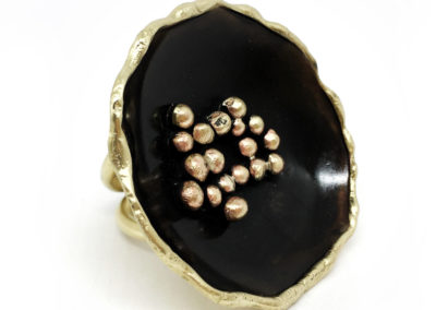 Bague laiton et patine