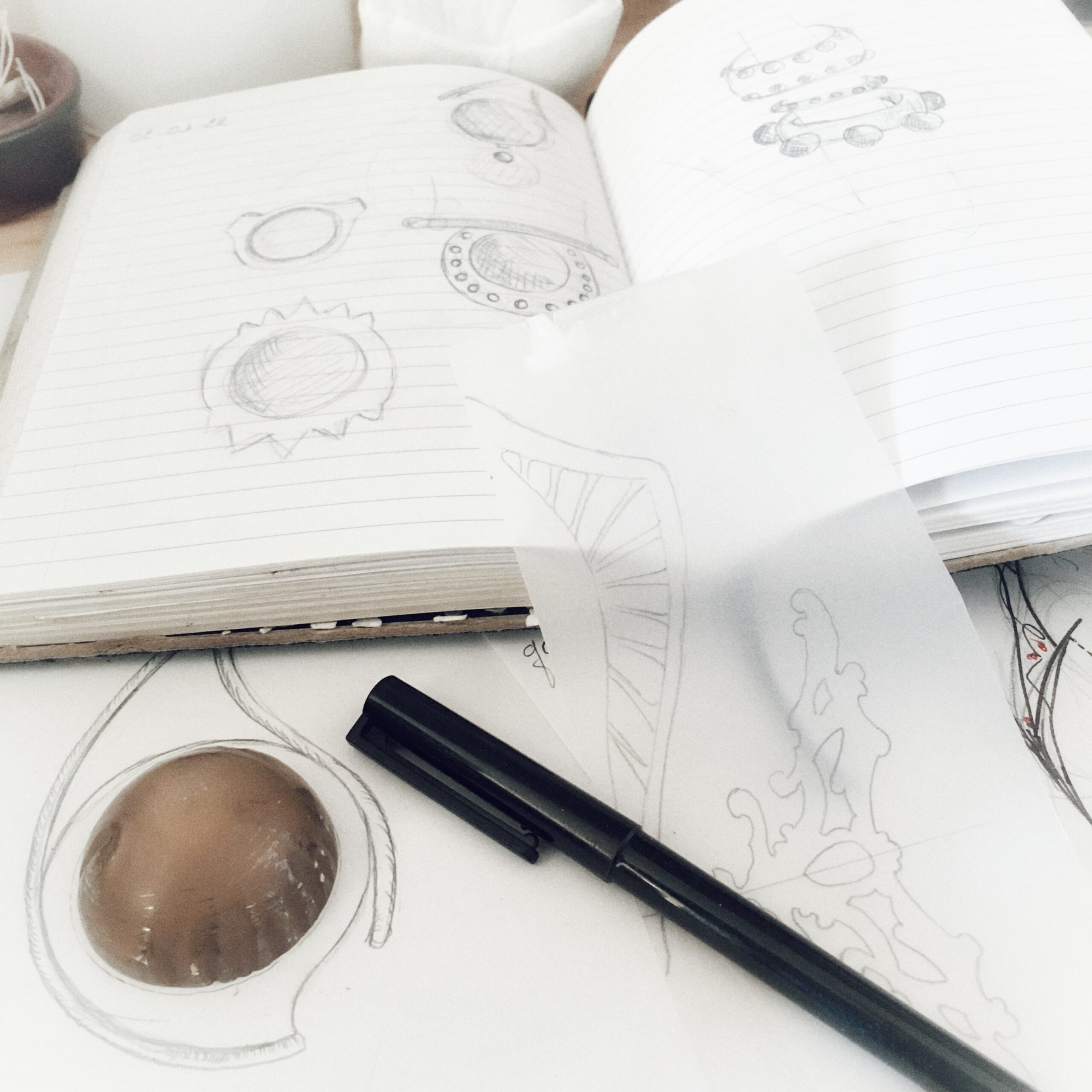 Conception du bijou Croquis de bijoux