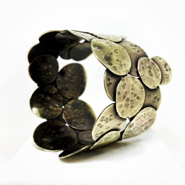 Bracelet POP en laiton martelé